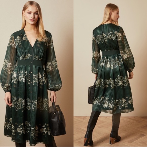 NWT Ted Baker Delyla Meadow Sweep Dress. Sz.1 ( Ted Baker sizing) - Picture 6 of 6